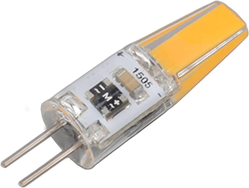 Mokernali 6 G4 Bulbs, 2W 110V G4 Bulbs, 180LM Bulb 3000K Pcs Light Bi-Pin LED Wall Lamp Chandelier Replacement Halogen