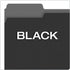 Pendaflex File Folders, Letter Size, 1/3-Cut Tab, Black, 100 Per Box for Documents