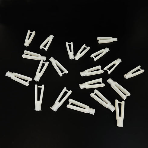 URIMPAVIDO 20PCS 29mm (2x29mm Clevis White Plastic Clevis for RC Airplane Plane Helicopter DIY Model Toy Replacement