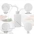 4 Packs 250ml Plastic Wash Bottle with Squeeze Dispenser, White Tattoo