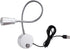 Dimmable 3CCT 5V 15" 1-Pack Touch USB Wall Mounted Bedside Reading Lamp Aluminum Silver Wall Sconce