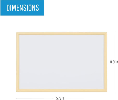MasterVision Pastel Collection Magnetic Dry Erase Whiteboard, Yellow Colored MDF Frame, 15.75" x 11.81" by MasterVision
