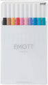 Uni EMOTT Fineliner Pen Set #2, 10 Colors