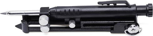 Woodworking Graffiti Tools, Aluminum Measuring Pencils, DIY Markers with Deep Holes and Adjustable Gauges