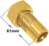 Joywayus Brass Water Meter Pipe Fitting, Hex Nipple 3/4” NPS Male x 1” NPS Female