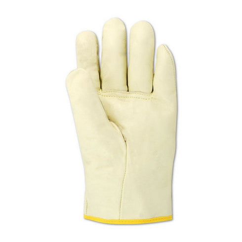 MAGID Leather Lineman Electrical Protector Work Gloves, 1 Pair, Size 10, 1250710, For Use With Rubber Insulated Gloves, Tan