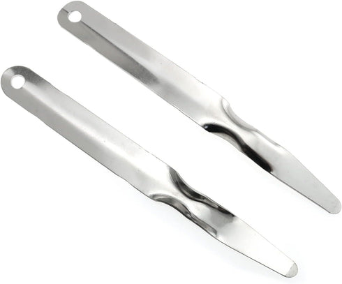 E-outstanding 2PCS Stainless Steel Flat Staplers Puller - Staple Remover Tools for Office Home Business