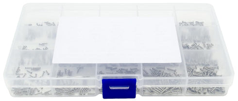 750Pcs 15-Size Metric M1 M1.2 M1.4 M1.6 M1.7 304-Stainless Steel Phillips Self-Tapping Screws Assortment Kit