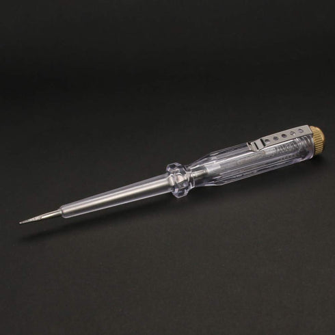 Fielect 3pcs Tester Screwdriver, Voltage Tester Light Circuit Tester Electric Test Pen AC100-500V Clear
