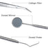 NYGEARZZ 3-Piece Set Dental Examination Tools Kit - Oral Care with German Stainless Steel Dental Pick, Tweezers & Mouth