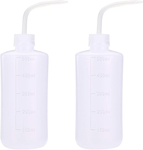 Tattoo Wash Bottle, 2Pcs 500ml Safety Tattoo Wash Bottle for Convenient Green Soap Supply, Plastic Squeeze