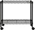 Oceanstar Portable 1-Tier Rolling File Cart, Black, 24 in