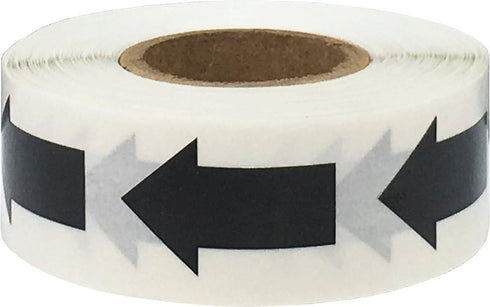Black Color Coding Arrow Labels for Organizing Inventory, 1 x 5/8 Inch, 500 Total Adhesive Stickers