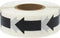 Black Color Coding Arrow Labels for Organizing Inventory, 1 x 5/8 Inch, 500 Total Adhesive Stickers