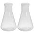PATIKIL 1000ml Plastic Erlenmeyer Flask with Screw Caps, 2 Pack Narrow Mouth Conical Flask for Laboratory