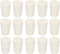 MECCANIXITY 24 Pieces Solid White Rubber Tapered Plug 11mm to 15mm for Test Tubes Bungs Stopper, Lab Home
