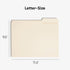 File Folder, 1/3-Cut Tab, Assorted Positions, Letter Size, Manila by Smead, 100 per Box (10330)