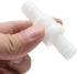 1/2" One Way Inline Check Valve, Non Return Ozone Resistance PVDF Plastic for Fuel Oil Water Gas Pump, Pack of 2