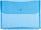 Filexec Poly Envelope, Letter Size, Side-Load, Hook & Loop Closure, 3-Hole Punched, Blue (Pack of 12) (50084-17221)