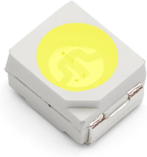 Oznium 20 Pieces of PLCC-2 Surface Mount LEDs, 3528 Size SMD SMT LED - Cool White