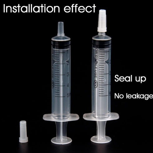 50pcs Luer Lock Syringe Tip Caps Disposable Plastic Syringe Cap for Liquid Sampling in Laboratory