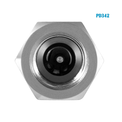 PD342 Series PD Steel Test Port and Diagnostic Equipment Quick Nipple, 1/8" Body Size, 1/4"-18 NPTF Thread Size, 1.63"