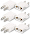 6 Pack European to US Plug Adapter, EU to US Power Plug Converter, 220v to 110v Adapter for Travel, American Plug