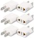 6 Pack European to US Plug Adapter, EU to US Power Plug Converter, 220v to 110v Adapter for Travel, American Plug