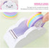 Cloud Shape Office Tape Dispenser, Desktop Cutter with Rainbow Tape Roll for Masking Washi Tape, Home Office Supplies