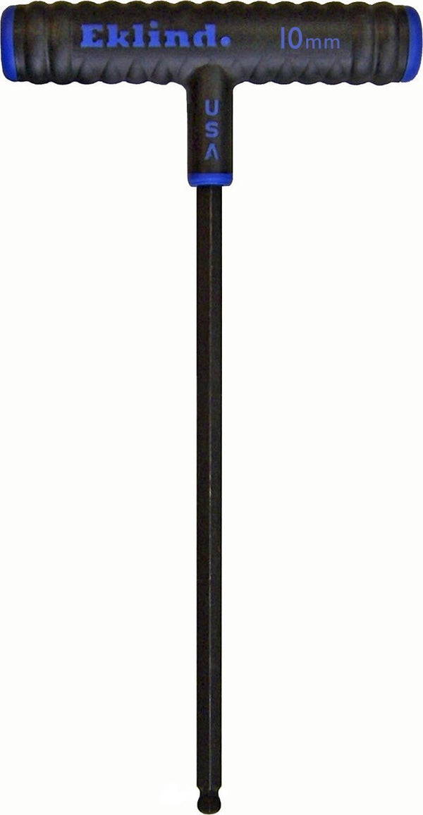 Eklind Tool 64890 10mm Power-T T-Handle Ball-Hex T-Key Allen Wrench