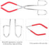 Lab Beaker Tongs, 9.8in Length with Rubber Coated Ends for 50mL - 1000mL Capacity Beaker