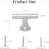 NEGS 2-inch 6-Pack Cabinet pulls Brushed Nickel Kitchen Cabinet Handles Brushed nickelSuitable for Cabinet Pulls