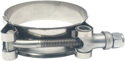 ISPINNER 2 Pack 1.5 Inch Stainless Steel T-Bolt Hose Clamps - Clamp Range 44-50mm for 1.5" Hose ID