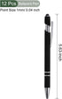 YOKIVE 12 Pcs Ballpoint Pen with Stylus Tip, 2 in 1 Black Ink Metal Shell 1.0mm Pen Tip for Touch Screens, Office