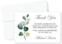 All Ewired Up Personalized Greenery Funeral Thank You Cards, Sympathy Acknowledgement Cards, Eucalyptus, Sage, Masculine,