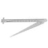 Taper Gap Gauge, TOPINCN Stainless Steel Depth Ruler Hole Inspection Tool for Dimensional Measurement