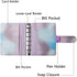 Purple PU Leather Budget Binder Cover, A7 6-Ring Money Organizer, Refillable Loose Leaf Receipt Notebook with Pockets