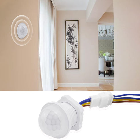 Scpopfer 2Pack 100-240V 40W Motion Sensor Light Switch PIR Human Body Activated LED Sensors Home Smart Infrared