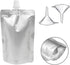 Yiodauh 50 Packaging Nozzle Pouches(350ml) Alcohol Pouches Pcs Aluminum Foil Liquid Drinking Bags Milk Juice Beverage