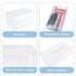 Large Pencil Case, Clear Pencil Box, Plastic Pencil Box Organizer, Hard Pencil Case, Crayon Box for Girls, 1 Pack Big