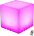 Rechargeable LED Cube Chair, 16 Colors Remote Conctrol Glow Furniture Stool Table