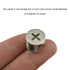 HAHIYO 20Sets 12x15mm Furniture Connector Cam Lock Fittings Dowel Flat Back Fastener Table Side Knock Down