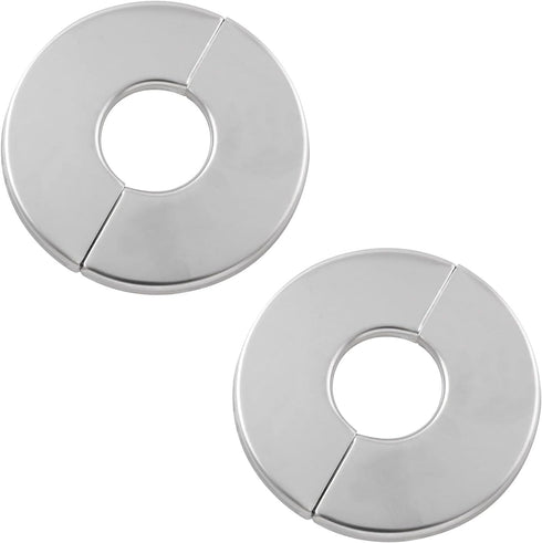 2PCS Round Escutcheon Plate 304 Stainless Steel Snap-fit Decorative Cover for Outer Diameter 65mm, Inner Diameter 24mm