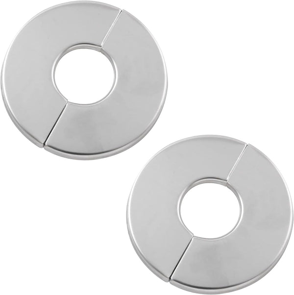 2PCS Round Escutcheon Plate 304 Stainless Steel Snap-fit Decorative Cover for Outer Diameter 65mm, Inner Diameter 24mm