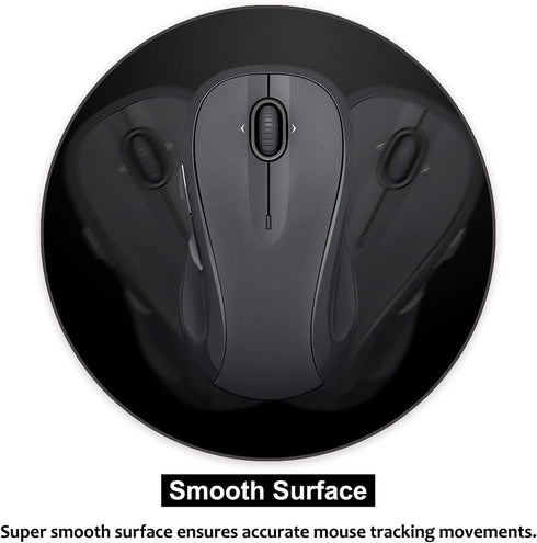 Audimi Mini Round Mouse Pad 6 x 6 Inch, Small Mouse Mat with Non-Slip Rubber Base for Laptop PC Office Working,