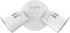 2-Light 4000K 2RH 40K 120 M2) Lithonia Lighting HomeGuard LED Outdoor Flood Lights, Wall or Ceiling Mount Outdoor