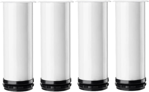 HJYCLFAZU SpeeSy Pack of 4 Adjustable Furniture feet, Metal Table Legs, Stainless Steel