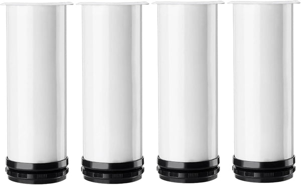 HJYCLFAZU SpeeSy Pack of 4 Adjustable Furniture feet, Metal Table Legs, Stainless Steel