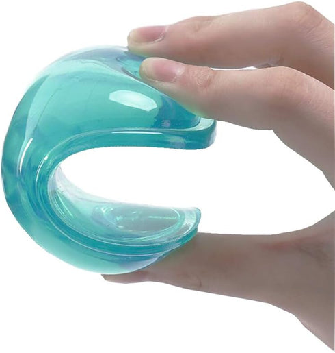 Ergonomic Silicone Gel Wrist Support Mouse Pad - Clear Heart-Shaped Translucent Hand Pillow Cushion, Green