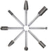 Carbide Burr Set, 8pcs JESTUOUS 1/4 Inch Shank Diameter Double Cut Rotary Files for Metal Grinding and Polishing
